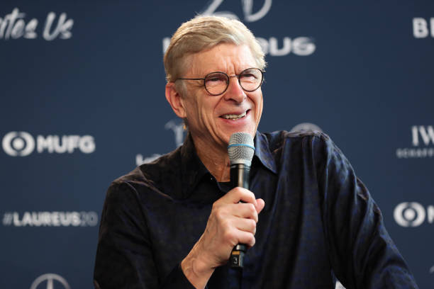 Arsene Wenger during an interview at the Mercedes Benz Building prior to the Laureus World Sports Awards on February 17, 2020 in Berlin, Germany.
